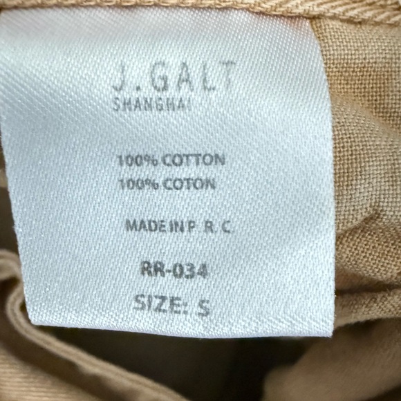 High-Rise Rolled Hem Women's Shorts in Tan - Picture 3 of 4